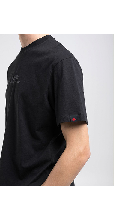 リラックスフィット ベーシックジャ－ジーコットンプリントTシャツ 詳細画像
